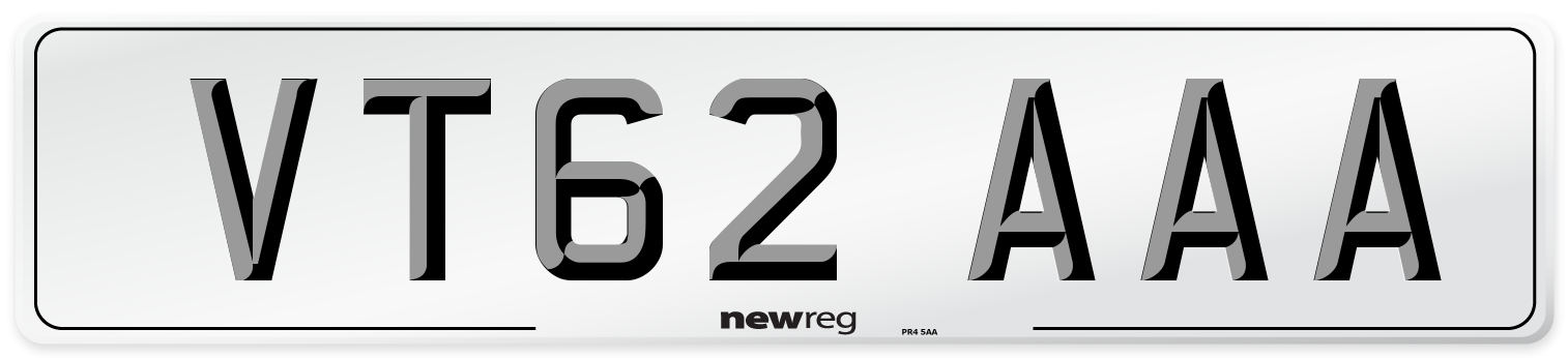 VT62 AAA Number Plate from New Reg